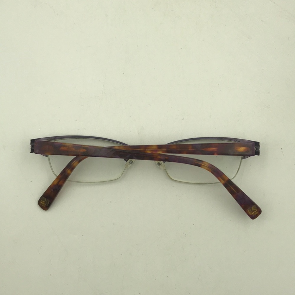7 For All Mankind Purple Metal Half-Rimmed Frames - Picture 2 of 4